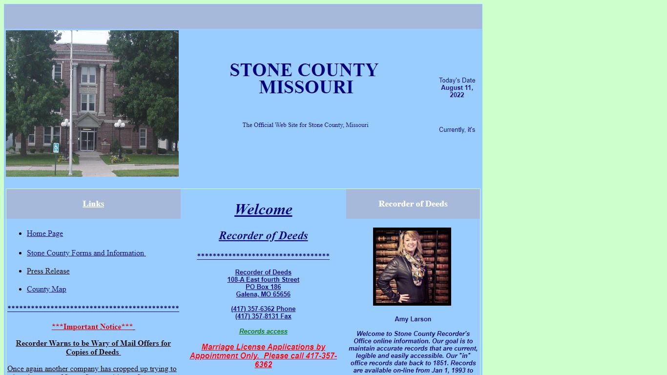 Stone County,Mo - Home page - stoneco-mo.us